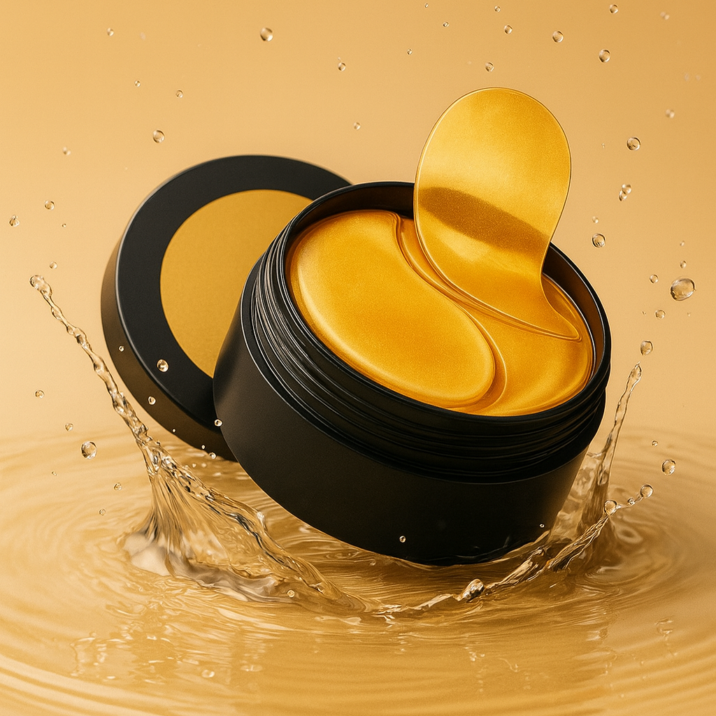 Patchs Dorés pour les Yeux – Éclat et Hydratation Intense
