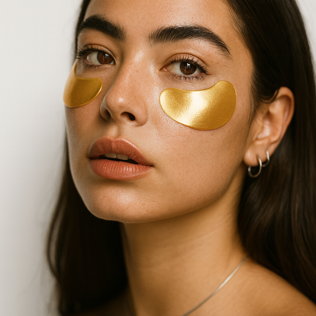 Patchs Dorés pour les Yeux – Éclat et Hydratation Intense